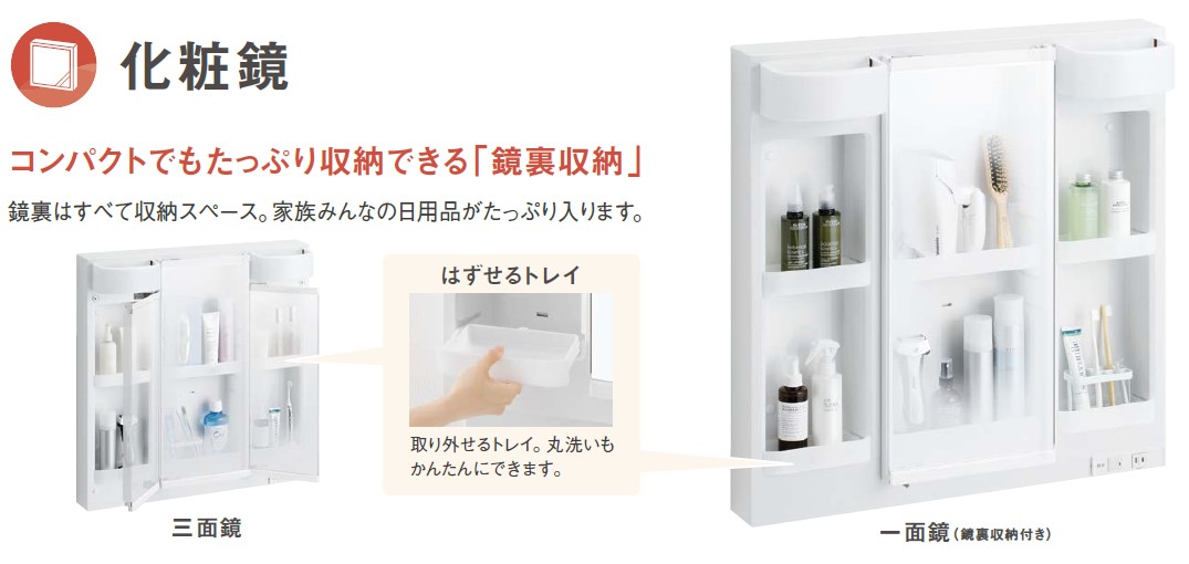 TOTO 洗面化粧台 KC 間口75cm 3面鏡片引出 プラナスホワイトウッド×ルースホワイトペア